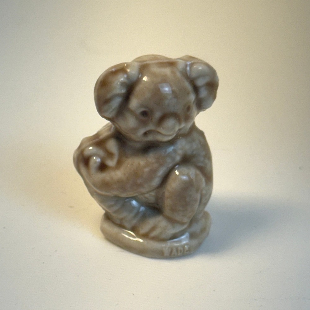 Wade Whimsies Koala Bear Figurine Miniature Brown Glazed Porcelain England